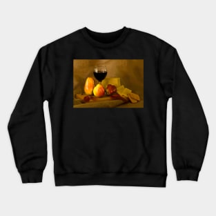 Fruit, Cheese and Wine Crewneck Sweatshirt